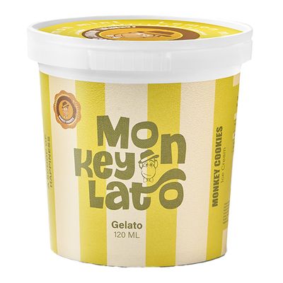 Monkey Lato Gelato Ice Cream Lemon Mint Flavor - 120ml
