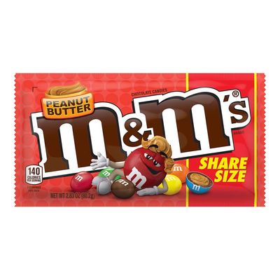 M&M's Peanut Butter Chocolate Candies Share Size (Imported) - 80.2g