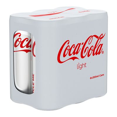 Coca Cola Soft Drink Light 355 ML × 6