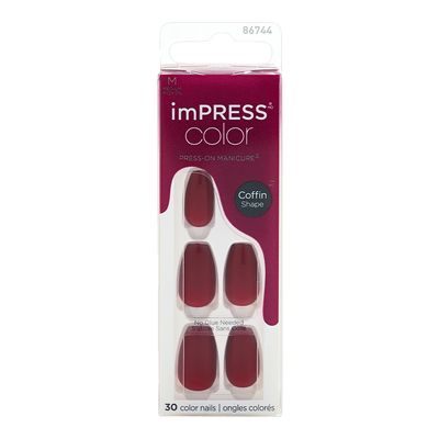 imPRESS - Press-On Nails - Coffin Shape Medium Length No.86744 - 30 Pieces
