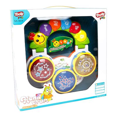 Tooly Play Toy Baby Musical Organ Drum Worm Shaped