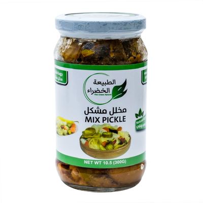 الطبيعة الخضراء مخلل مشكل 300 جرام