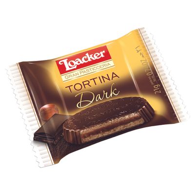 Loacker Wafer Tortina Dark Stuffed With Hazelnut Cream 21 G