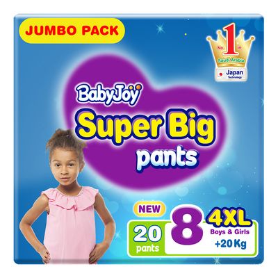 Baby Joy Diapers Pants Compressed Size 8 20 Pieces