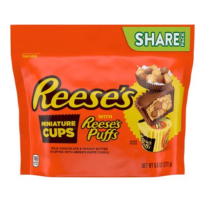 Reese's Peanut Butter Cups Chocolate Filled With Cereal Puffs (Imported) - 272g