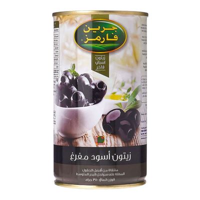 جرين فارمز زيتون اسود مفرغ 350 جرام