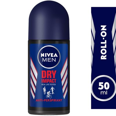 Nivea Deodorant Roll On Dry Impact Extra Protection For Men 50 ML