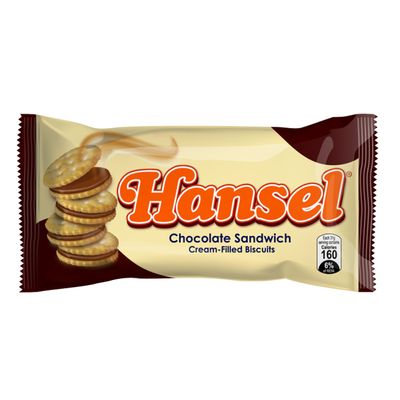 Hansel Sandwich Biscuit Filled With Chocolate 31 G × 10