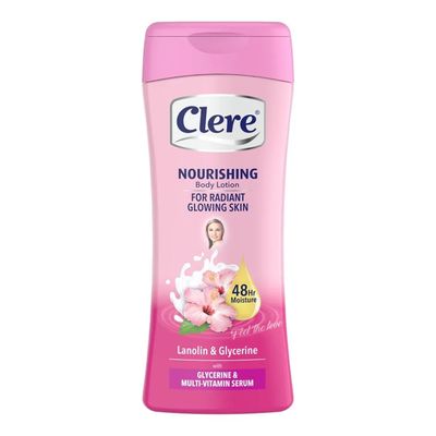 Clere Nourishing Body Lotion Lanolin & Glycerine with Multi-Vitamin Serum - 400ml