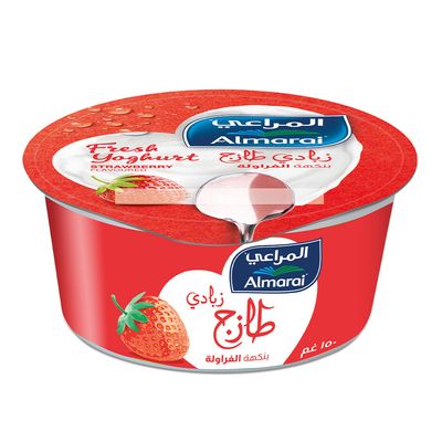 المراعي زبادي بنكهة الفراولة 150 جرام