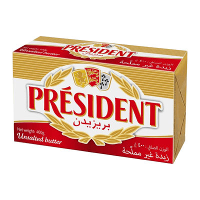 بريزيدن زبدة غير مملحة 400 جرام