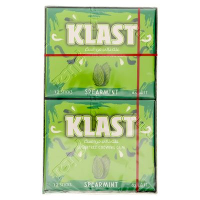 كلاست علك خالي من السكر نعناع رايق كرتون 12 حبة × 10