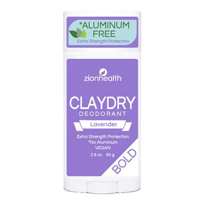 Zionhealth Natural Deodorant ClayDry Bold With Lavender Scent - 80g