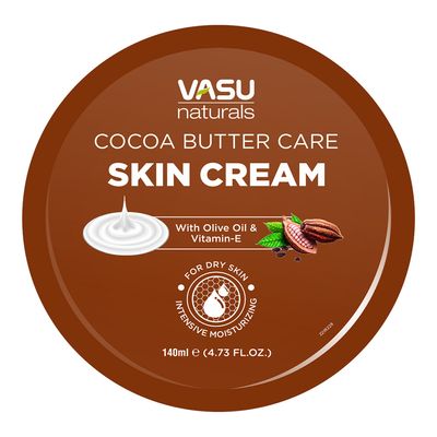Vasu Naturals Cocoa Butter Care Skin Cream With Olive Oil and Vitamin E - 140ml