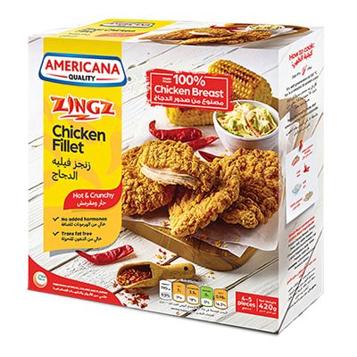 Americana Fillet Chicken Hot Crunchy 420 G