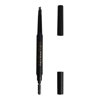 Makeup Revolution Duo Brow Pencil - Dark Brown
