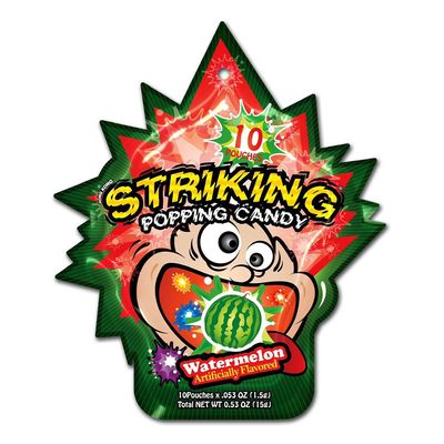 Striking Popping Candy Watermelon Flavored Imported 15 G