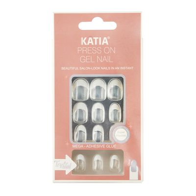 Katia Press-on Gel Nails Oval Shape - French 30