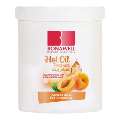 Bonawell Hot Oil Treatment Dry And Damaged Hair - Apricot Oil - 225ml