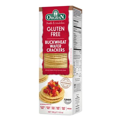 Orgran Buckwheat Wafer Crackers Gluten Free 100 G