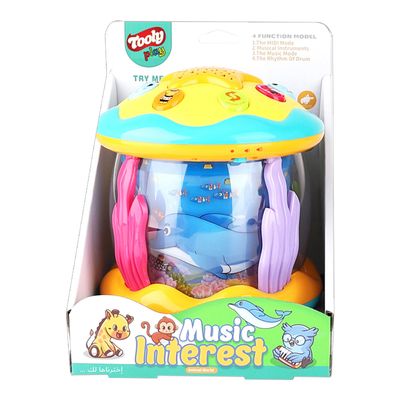 Tooly Play Toy Musical Projector Rotating Light Up 
