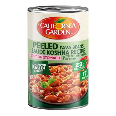 حدائق كاليفورنيا فول مدمس مقشور بخلطة الكشنة السعودية خالي من الجلوتين 450 جرام