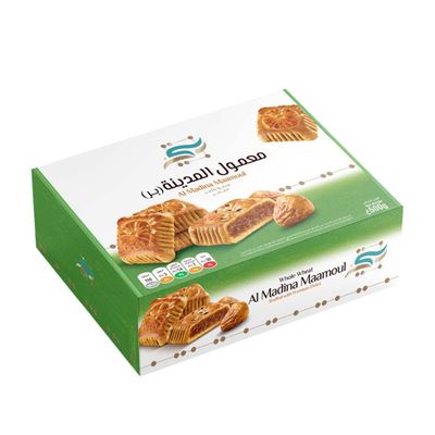 Bentte Al Madina Maamoul Whole Wheat Stuffed With Premium Dates - 500g
