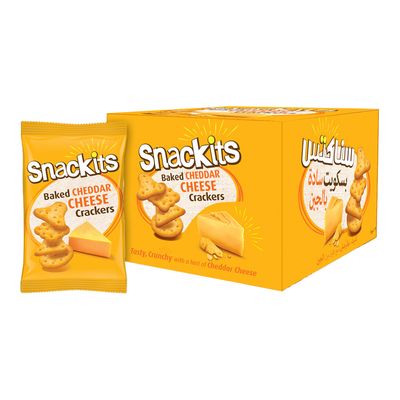 نبيل بسكويت سناكستس مقرمش سادة بالجبن - 40 جرام × 12