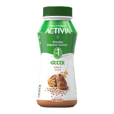 اكتيفيا شراب زبادي يوناني بالتمر 180 مل