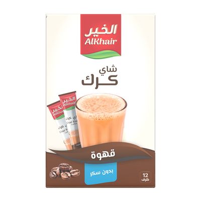 الخير شاي كرك بالقهوة بدون سكر - 15 جرام × 12 ظرف