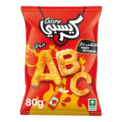 Crispy Chips Letters Fiery Ketchup 80 G