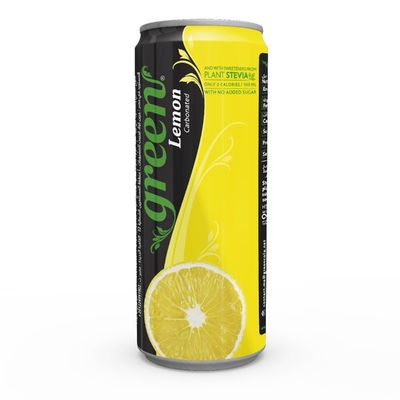 Green Cola Soft Drink Lemon Stevia Sweetened No Added Sugar 330 ML