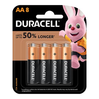 Duracell Battery Monet AA 8 Pieces