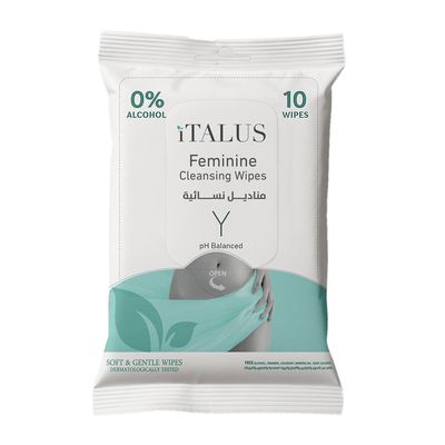 Italus Feminine Cleansing Wipes - 10pcs
