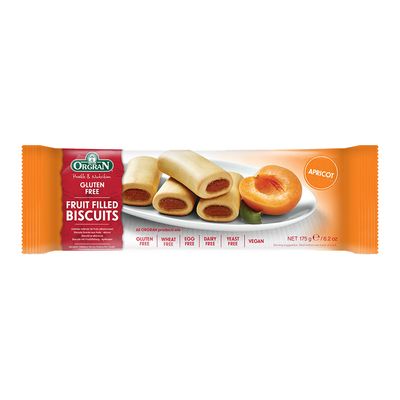 Orgran Biscuits Filled With Apricot Gluten Free 175 G