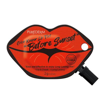 Purederm Color Keeper Lip & Cheek Tint - Before Sunset - Red - 2g