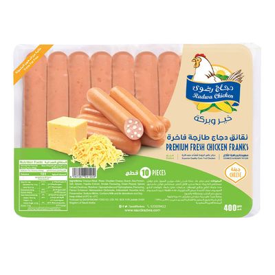 Radwa Chicken Franks With Cheese 400 G