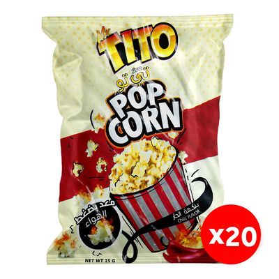 مستر تي تو فشار بنكهة حارة 15 جرام × 20