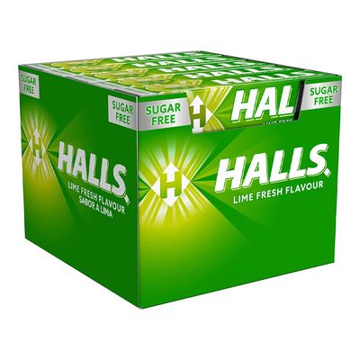 Halls Candy With Lemon Flavour  22.4 G × 20