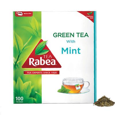  ربيع شاي اخضر بالنعناع 100 كيس 180 جرام
