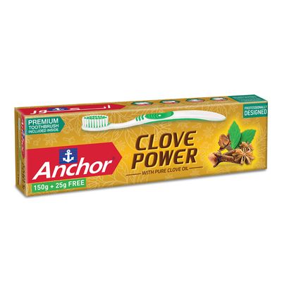 أنكور معجون أسنان بقوة القرنفل  للحماية الفائقة مع فرشاة أسنان مجاناً - 175 جرام