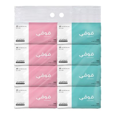 Gouvy Soft Facial Tissues 3-Ply - 4 Pcs of 600 Tissues