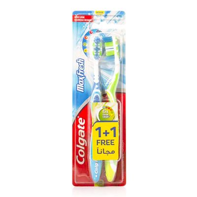 Colgate Toothbrush Max Fresh Medium 1+1 Free