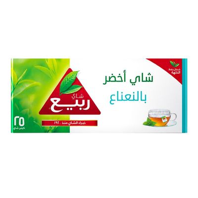 ربيع شاي اخضر بالنعناع أكياس 25 حبة
