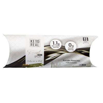 Keto Real Kunafa Pistachio Dark Chocolate Mini 0% Added Sugar -50g