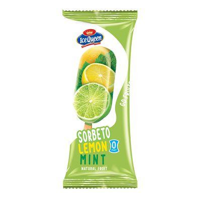 آيس كوين آيس كريم سوربيتو ستيك بنكهة الليمون والنعناع - 100 مل