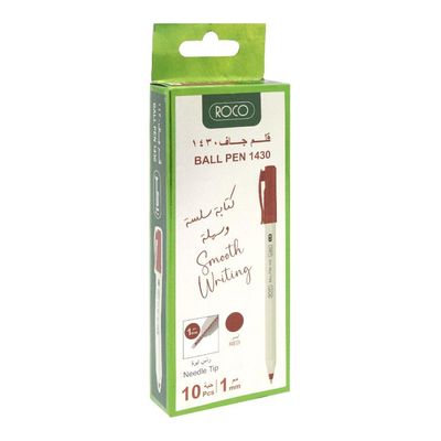 Roco Ball Pens Red 10 Pieces