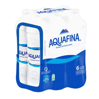 Aquafina Bottled Drinking Water Low Sodium 1.5 L x 6