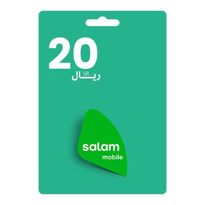 Salam Mobile Recharge Card  20 SAR
