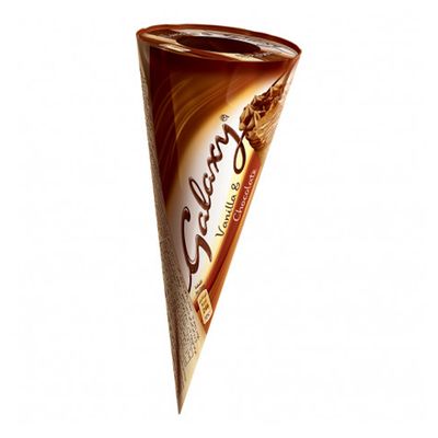 Galaxy Ice Cream Cone Chocolate & Vanilla Flavor 110 ML